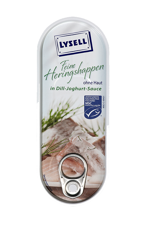 Heringshappen in Dill-Joghurt Sauce - Lysell